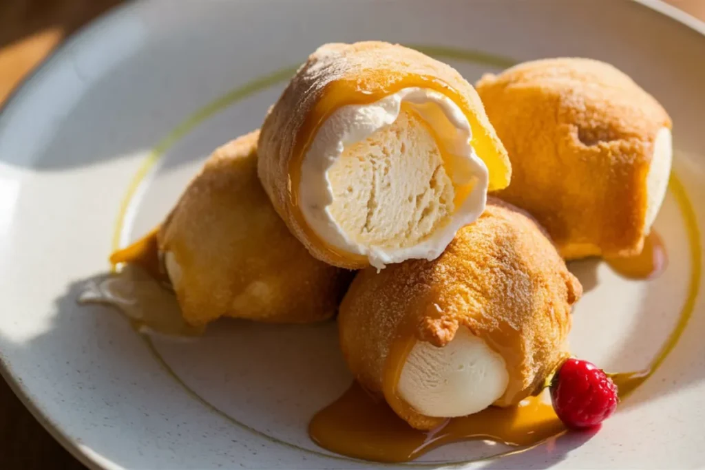 How Does the Ice Cream Not Melt in Fried Ice Cream