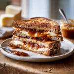 Apple Butter Brie Grilled Cheese