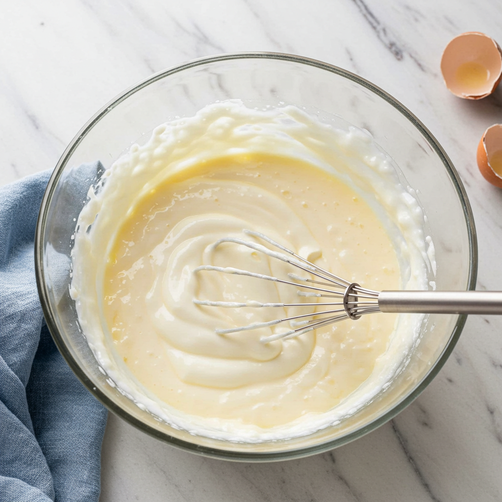 peach custard pie preparation process