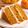 This one-bowl pumpkin cake with cinnamon cream cheese frosting is the perfect fall dessert – moist, flavorful, and incredibly easy to make