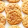 Soft and chewy pumpkin snickerdoodles with cinnamon sugar coating arranged on a white plate with fall decorations