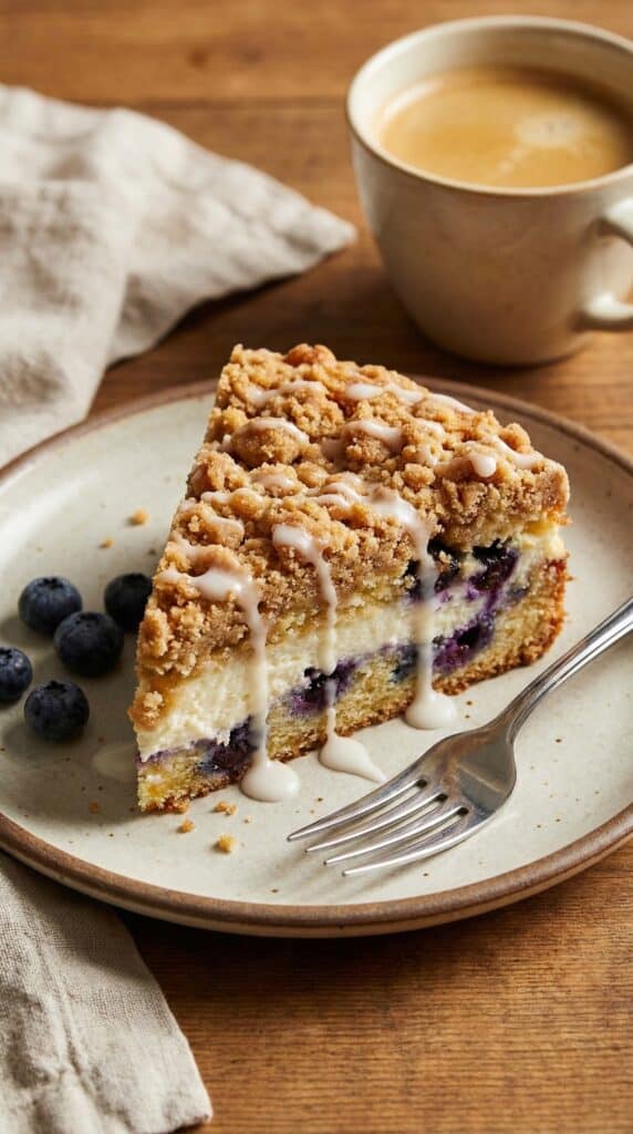 Blueberry Cream Cheese Crumb Cake