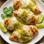 Grilled Salsa Verde Pepper Jack Chicken
