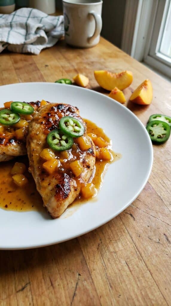 Jalapeno Peach Chicken