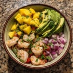 Shrimp and Avocado Bowls with Mango Salsa
