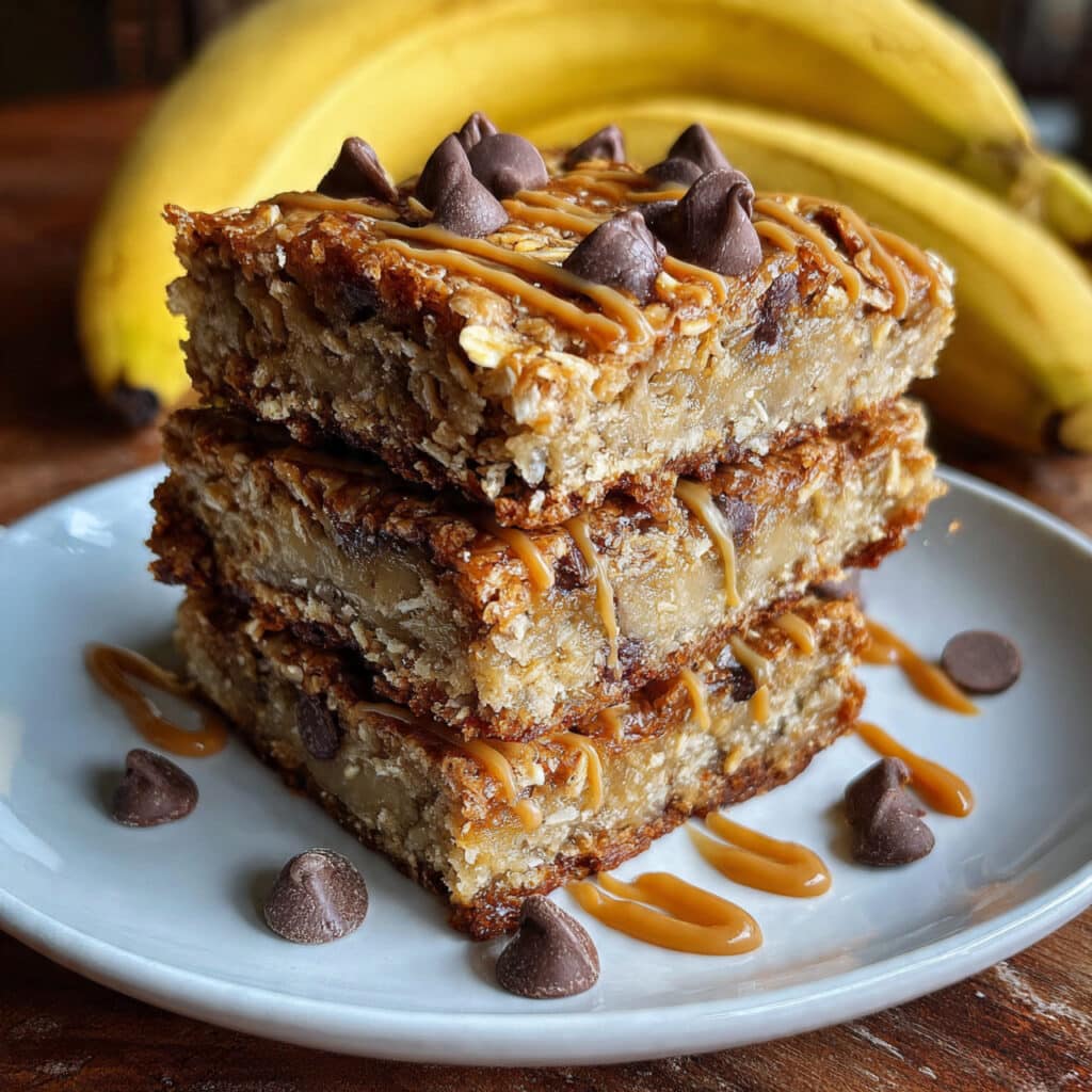 Banana Oatmeal Bars are naturally sweetened, packed with wholesome ingredients, and ready in just 25 minutes