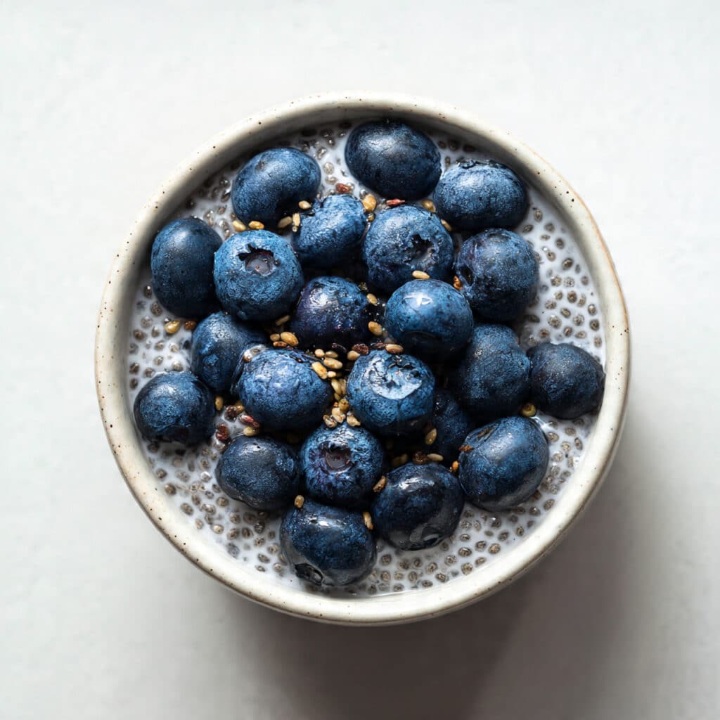 Blueberry Chia Pudding – A healthy, make-ahead breakfast that's creamy, naturally sweet, and bursting with fresh berry flavor.