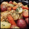 Crock Pot Garlic Butter Chicken with Potatoes and Carrots