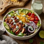 BBQ Chicken Salad with Creamy Cilantro Dressing