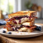 Blueberry Grilled Cheese with Bacon and Jalapeño