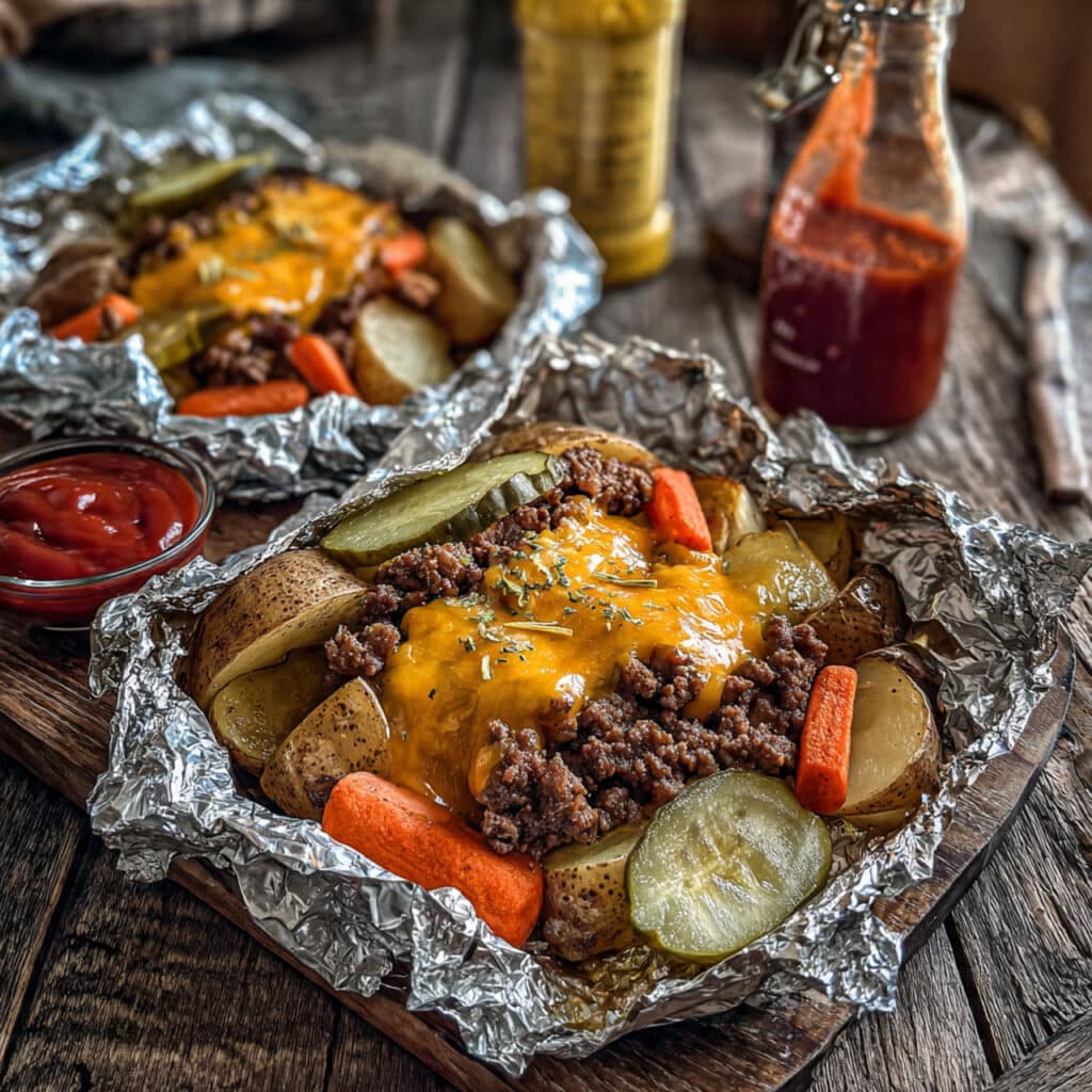 Cheeseburger Hobo Packets
