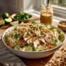 Chicken Crispy Rice Salad with Peanut Dressing