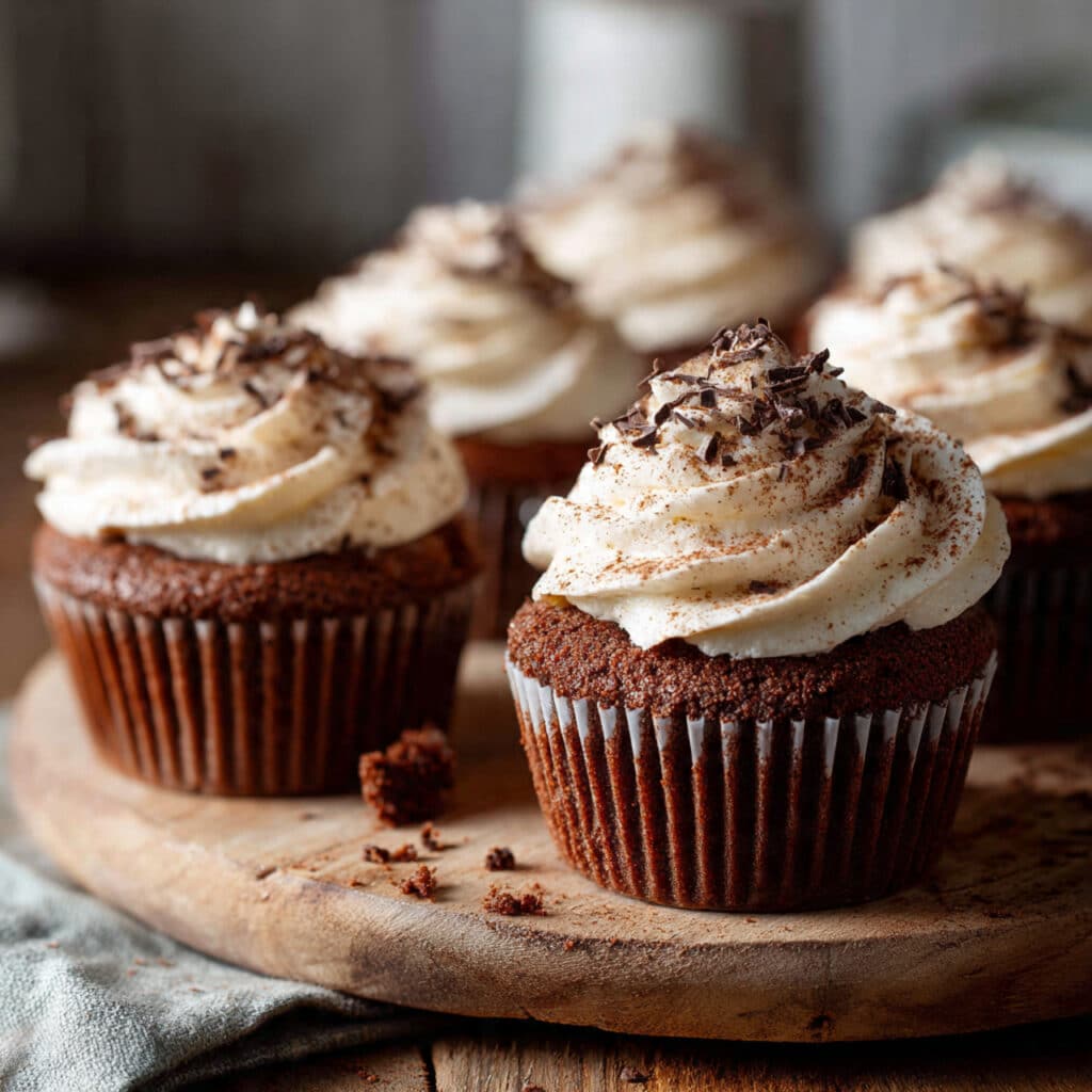 Chocolate Tiramisu Cupcakes
