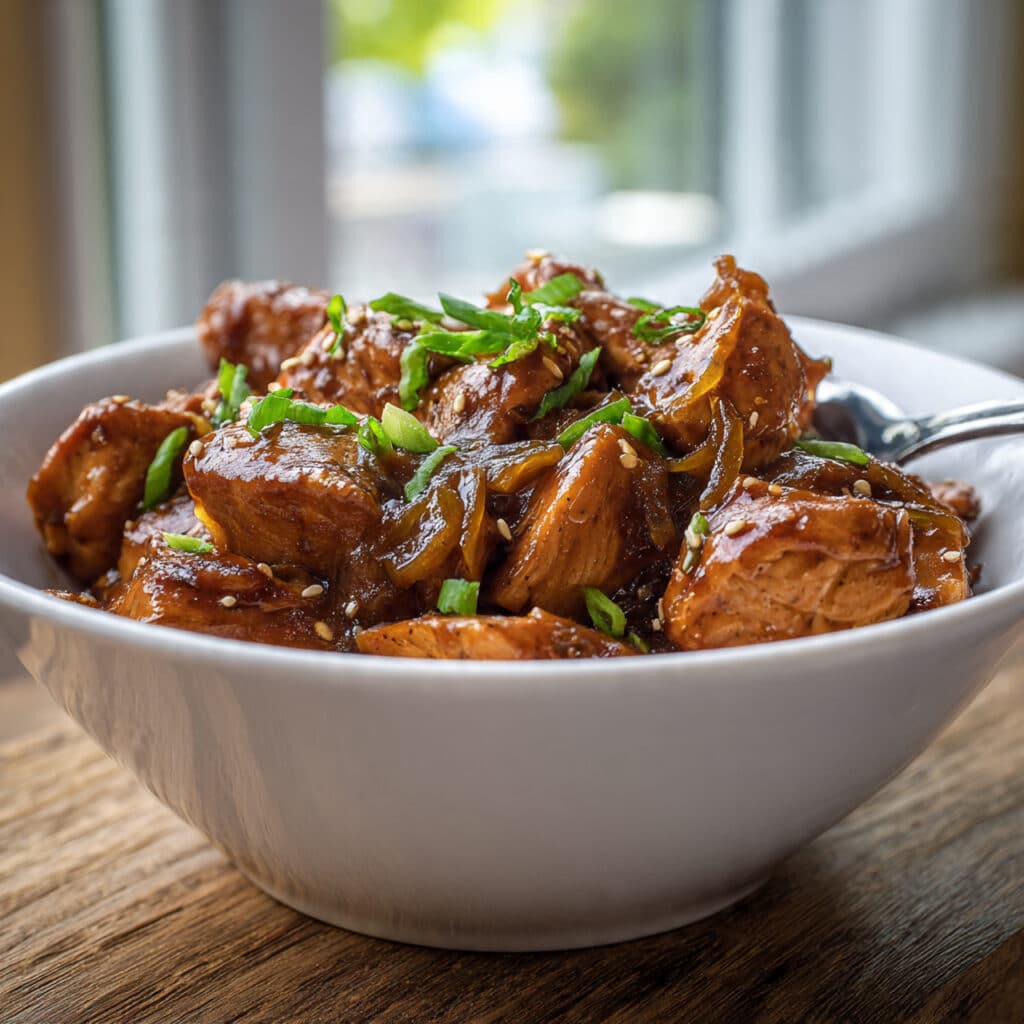 Crockpot Bourbon Chicken