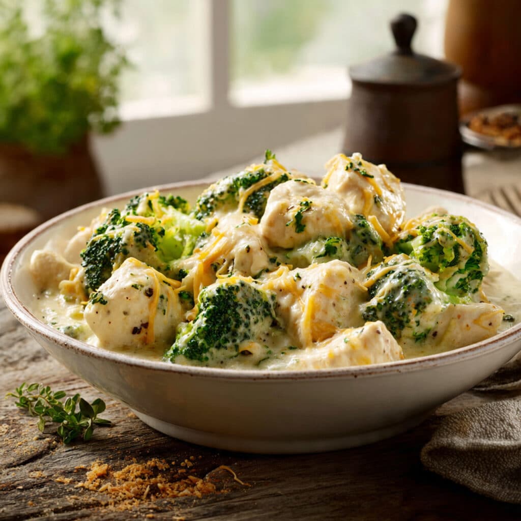 Crockpot Broccoli Cheddar Chicken