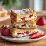Fried Strawberry Cheesecake Sandwiches