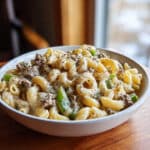 High Protein Philly Cheesesteak Mac