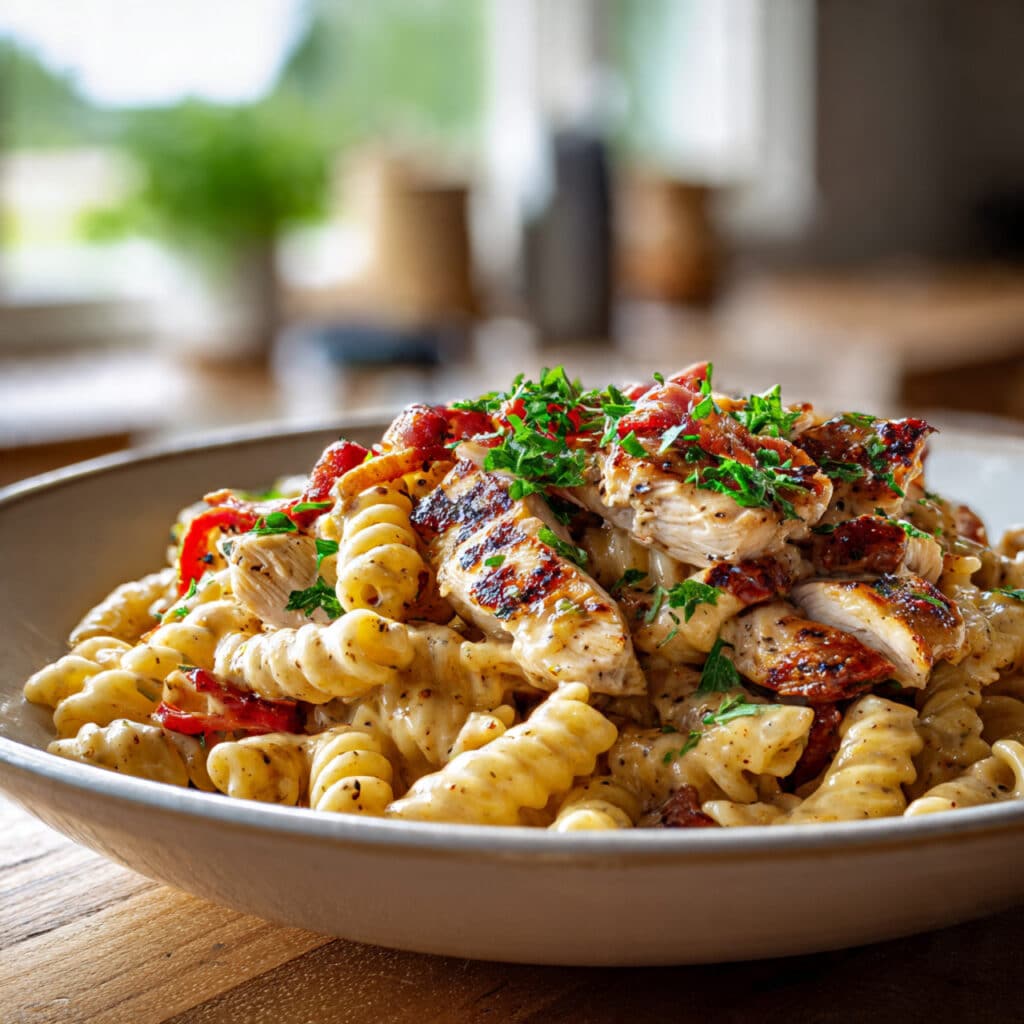 Honey Pepper Chicken Panini Pasta
