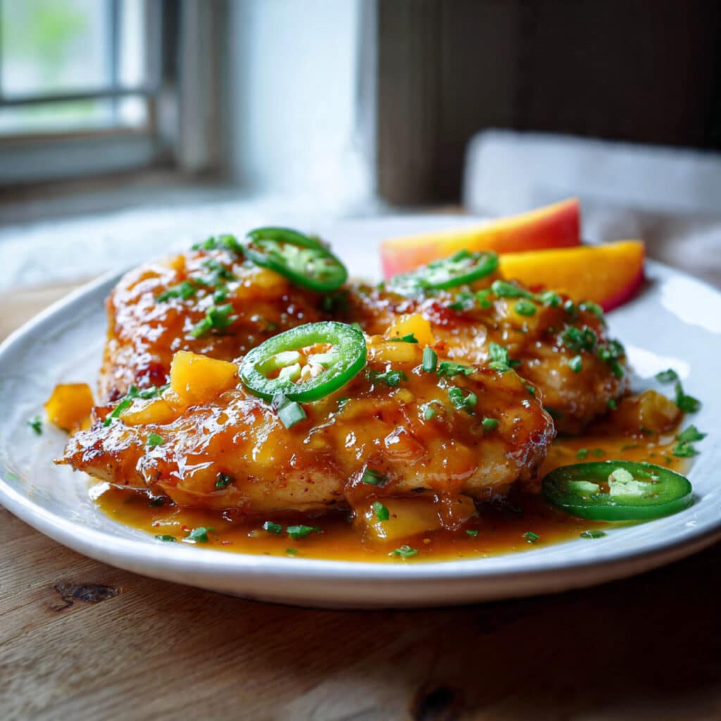 Jalapeno Peach Chicken