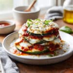 Layered Zucchini Ricotta Melts with Marinara