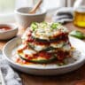 Layered Zucchini Ricotta Melts with Marinara