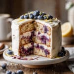 Lemon Blueberry Layer Cake