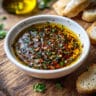 Mediterranean Sun Dried Tomato Garlic Olive Oil Dip