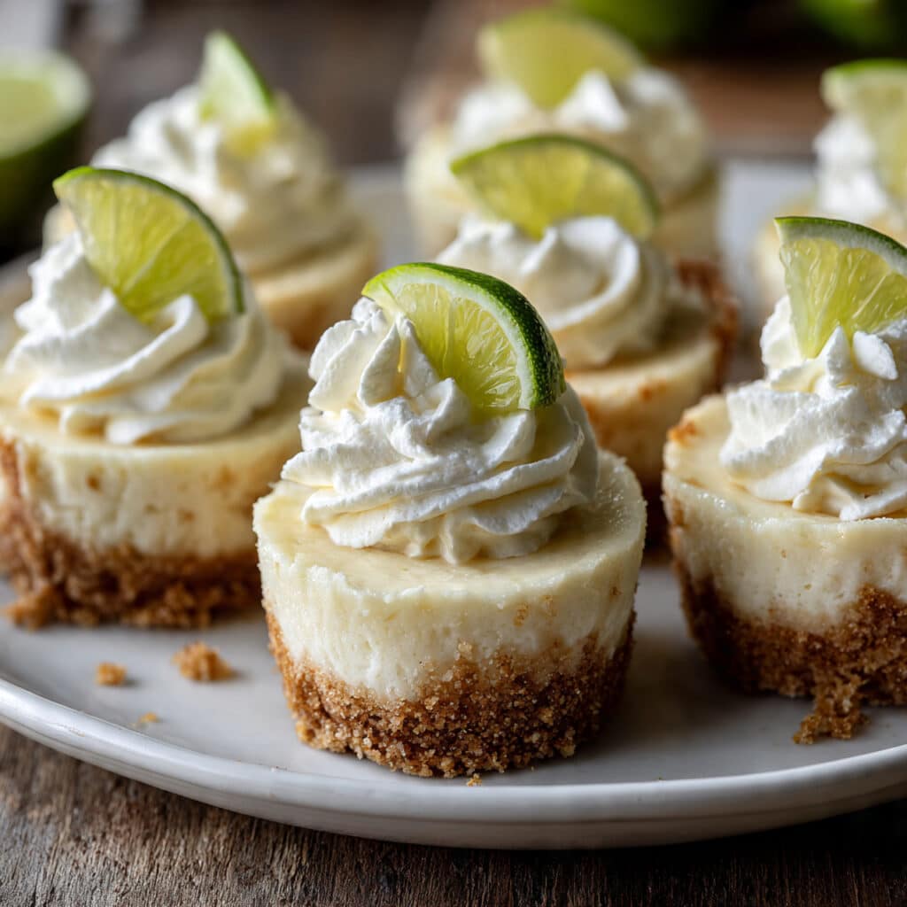 Mini Key Lime Cheesecakes