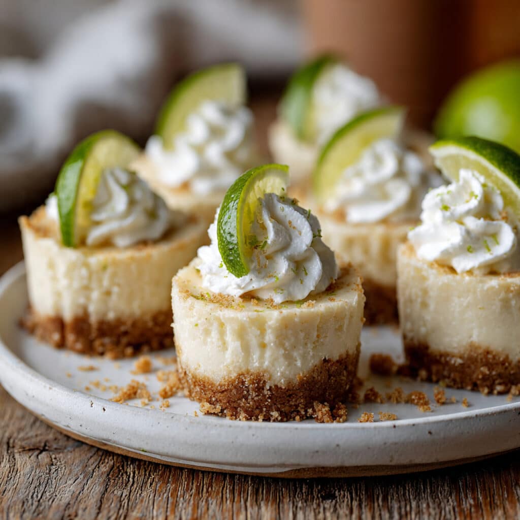 Mini Key Lime Cheesecakes