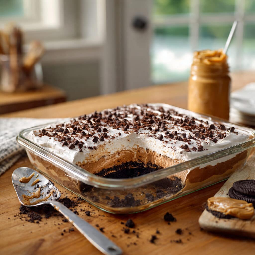 Peanut Butter Chocolate Lasagna