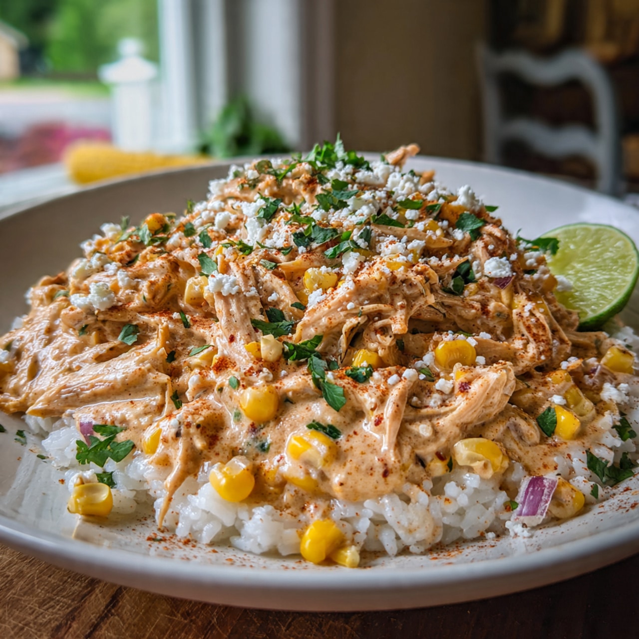 Slow Cooker Street Corn Chicken