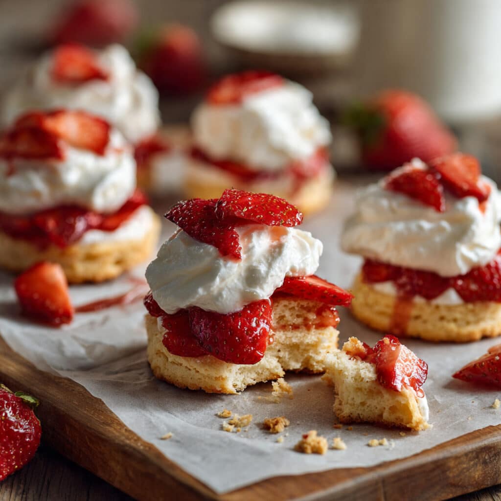 Strawberry Shortcake Bites