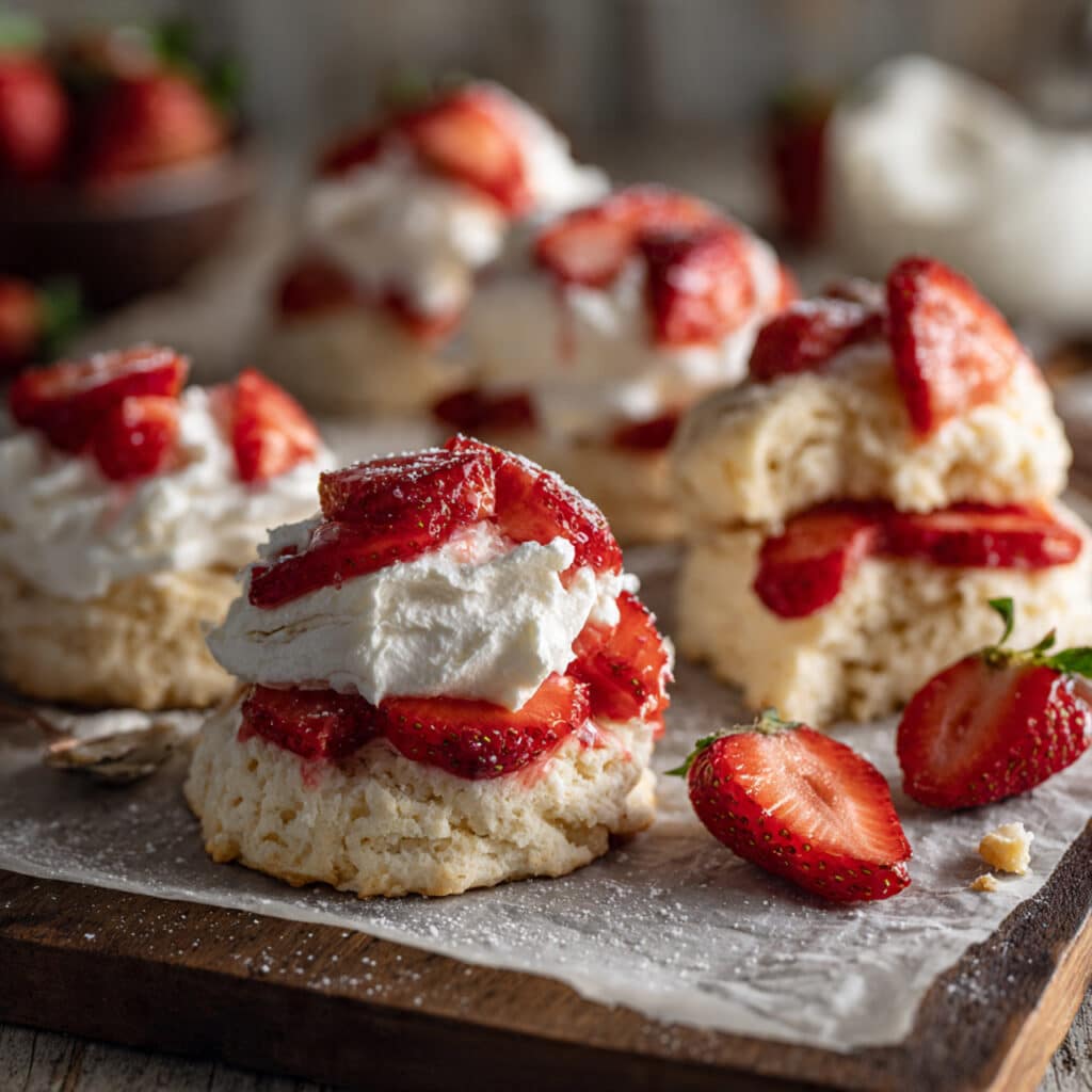 Strawberry Shortcake Bites