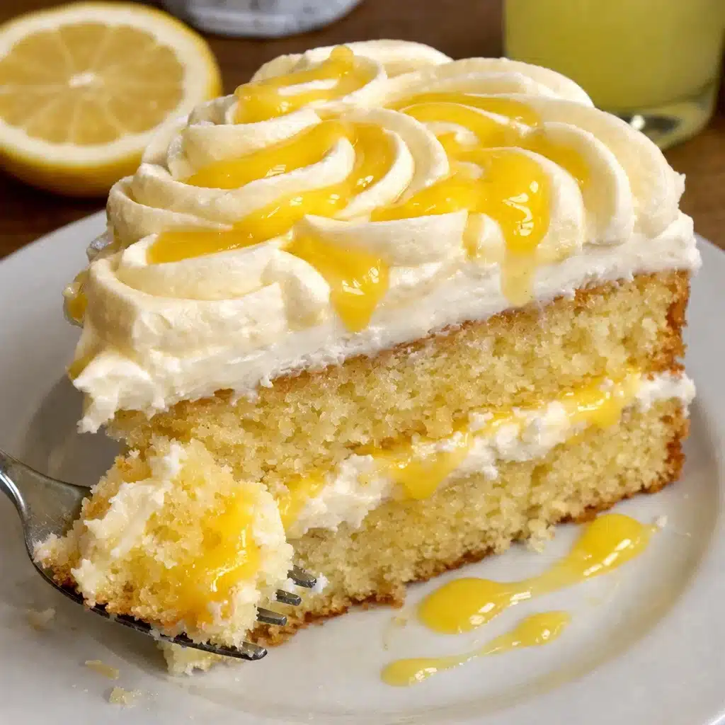 Limoncello Mascarpone Cake – A luscious Italian lemon cake with boozy limoncello flavor and clouds of creamy mascarpone frosting. Perfect for spring entertaining