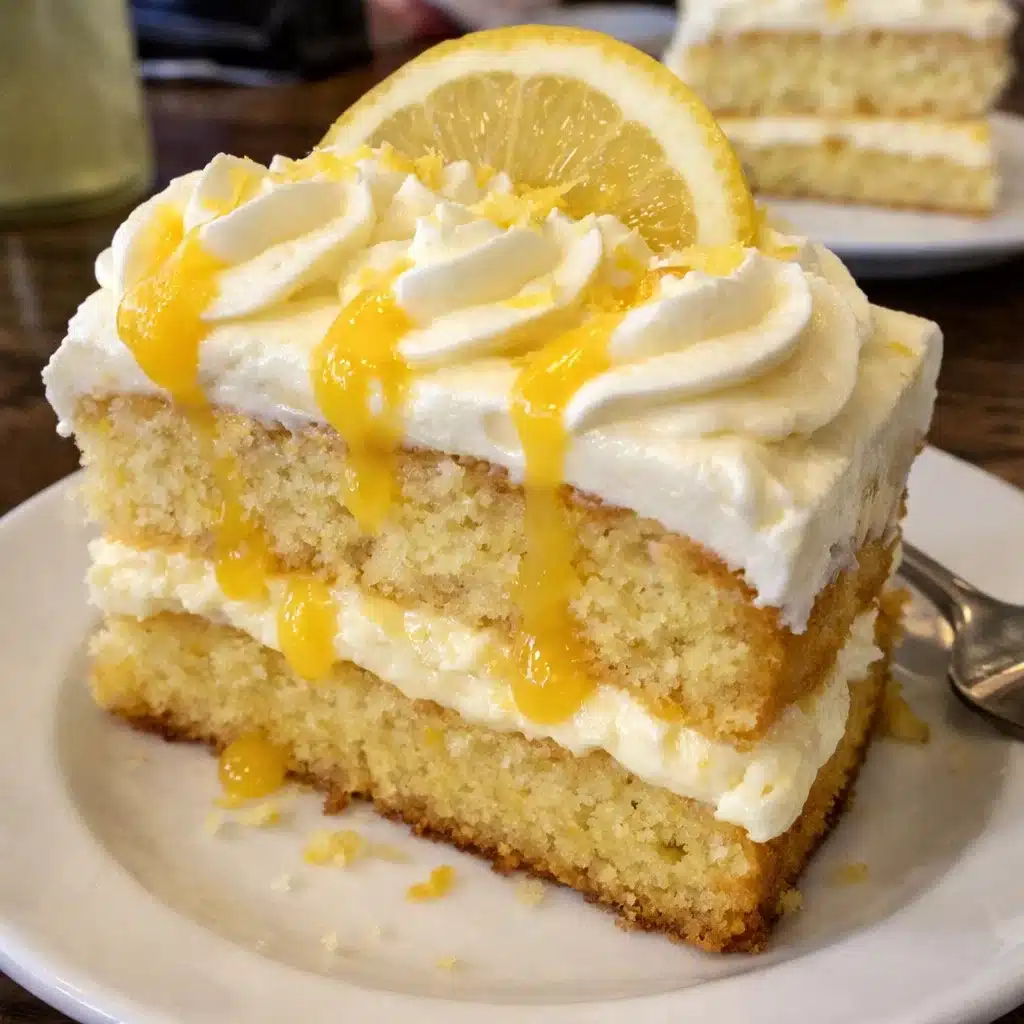 Limoncello Mascarpone Cake – A luscious Italian lemon cake with boozy limoncello flavor and clouds of creamy mascarpone frosting. Perfect for spring entertaining