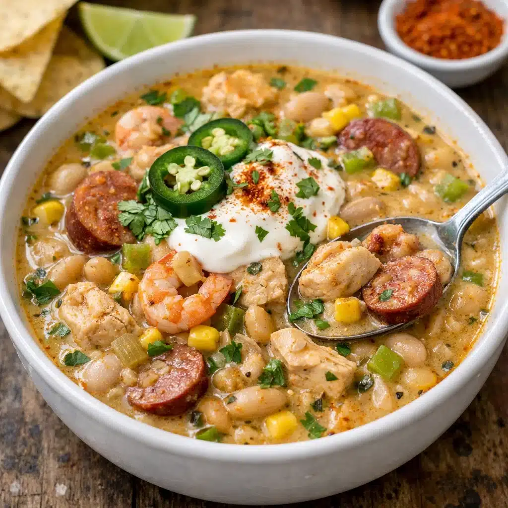 Cajun White Chicken Chili