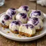 Swirled Blueberry Cheesecake Bites