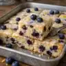Lemon Blueberry Sheet Cake with Lemon Glaze