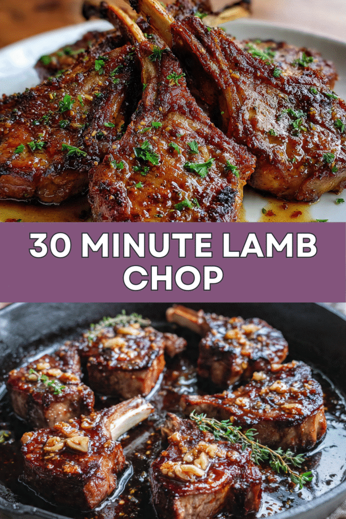 Honey Garlic Glazed Lamb Chops