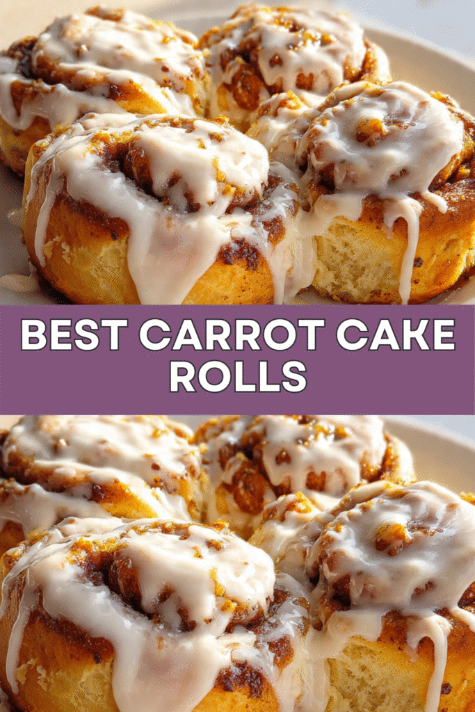 Carrot Cake Cinnamon Rolls