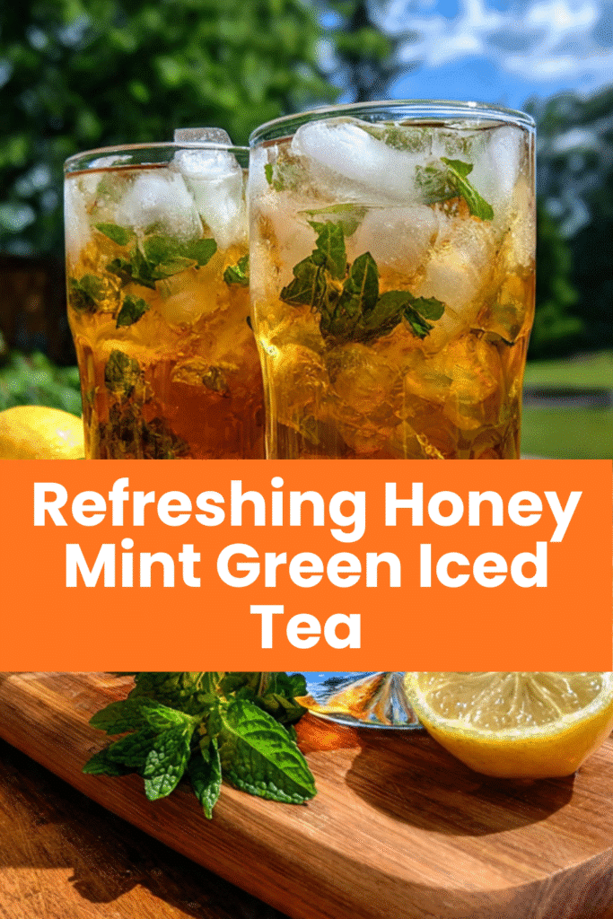 Honey Mint Green Iced Tea