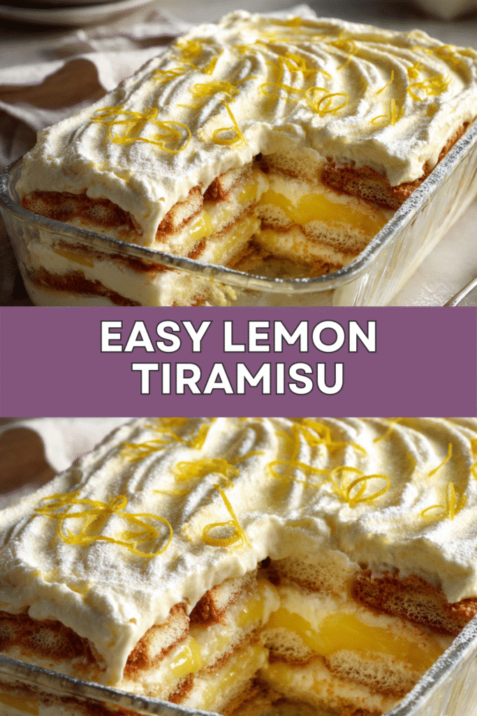 Lemon Tiramisu with Lemon Curd