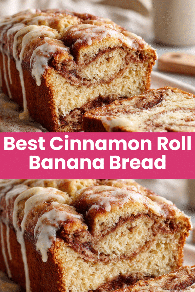 Cinnamon Roll Banana Bread