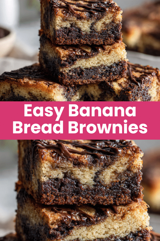 Banana Bread Brownie Bars