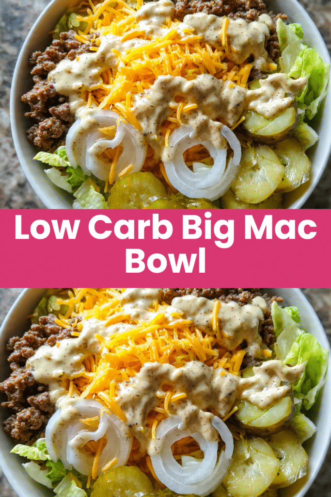 Keto Big Mac Salad Bowl