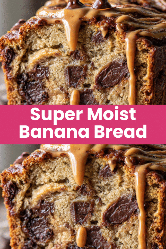 Peanut Butter Chocolate Banana Bread