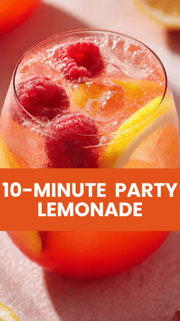 Raspberry Peach Lemonade