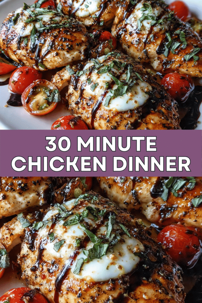 Balsamic Chicken with Mozzarella Cheese