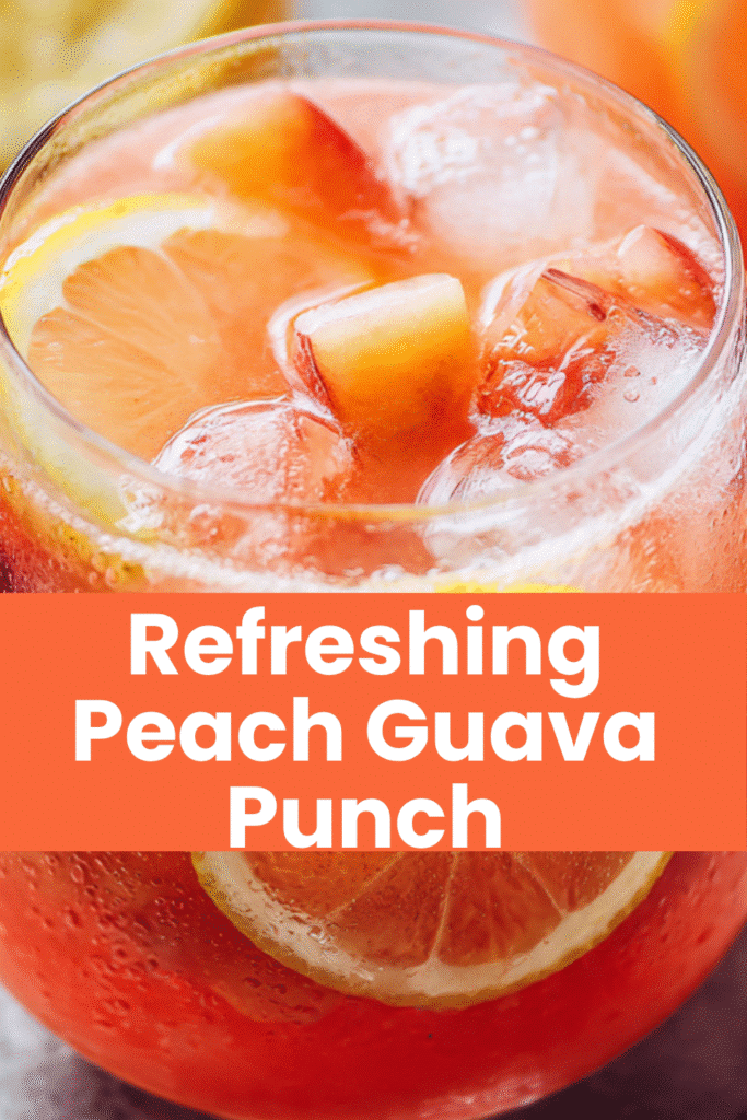 Peach and Guava Lemonade Punch