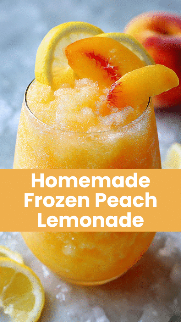 Frozen Peach Lemonade